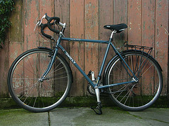 Color blue touring bike